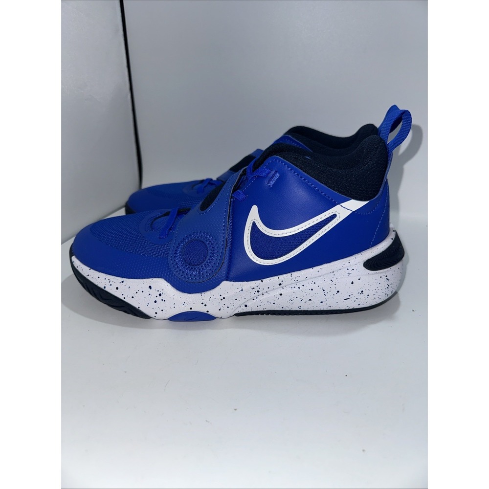 Nike Team Hustle D 11 DV8996-400‎ Kids US 6Y Blue White Basketball Shoes X1376 - Picture 2 of 7
